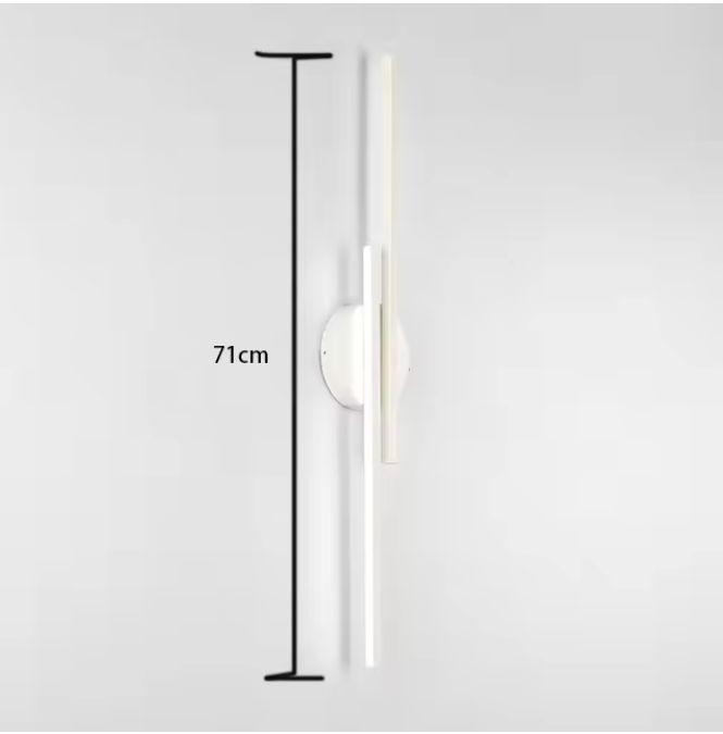 LED Wandlamp Dubbellijn – Moderne Acryl Wandverlichting voor Woonkamer, Slaapkamer & Gang