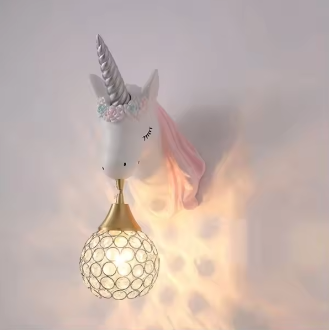 Eenhoorn Wandlamp – Schattige Kinderkamer & Slaapkamer Verlichting