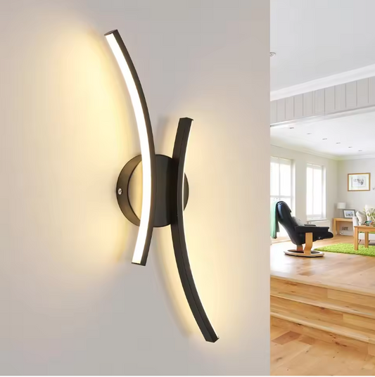 Moderne LED Wandlamp – 20W Acryl Design 44cm, Warm Wit Licht