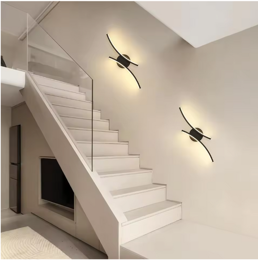 Moderne LED Wandlamp – 20W Acryl Design 44cm, Warm Wit Licht