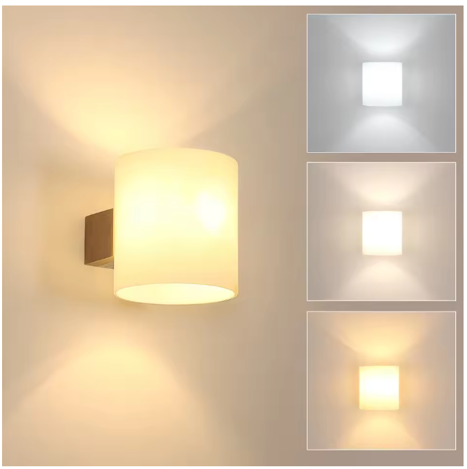 Moderne Houten Wandlamp – E27 LED Verlichting voor Slaapkamer, Hal & Trap