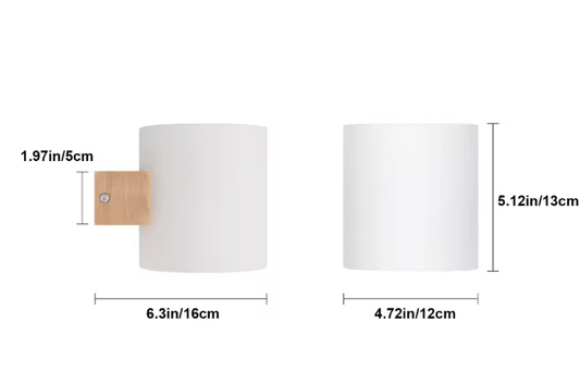 Moderne Houten Wandlamp – E27 LED Verlichting voor Slaapkamer, Hal & Trap