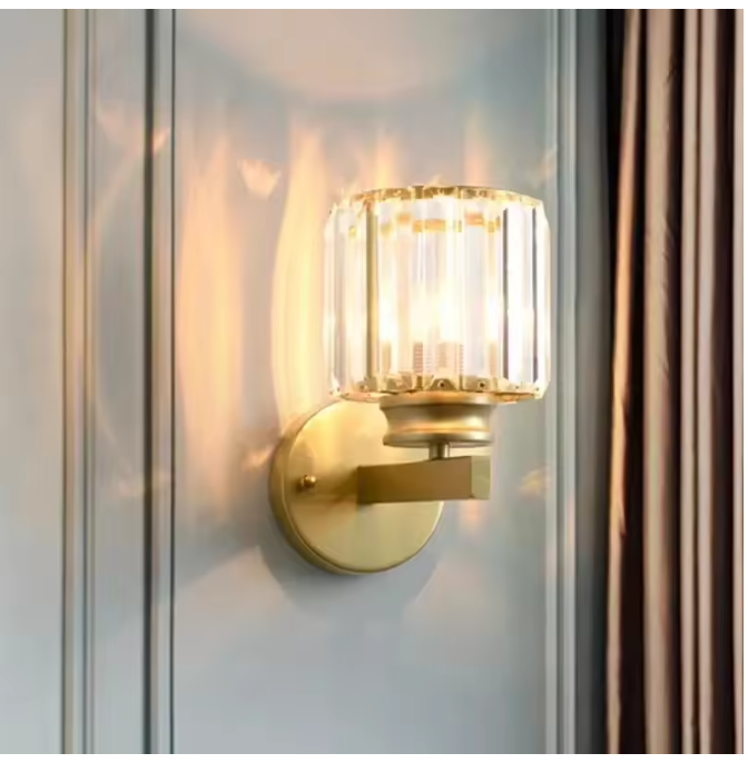 Moderne Kristallen Wandlamp – Luxe LED Verlichting voor Slaapkamer & Woonkamer