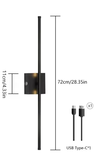 Moderne Oplaadbare LED Wandlamp – Bedradingsvrije Verlichting met Afstandsbediening