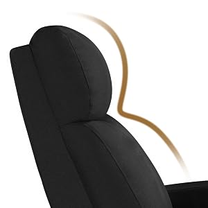 Relaxstoel Woonkamer – Verstelbare Rugleuning – Voetensteun – Lounge Stoel – Linnen Stof – Zwart
