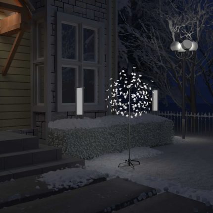 TrendyXL Kerstboom 120 LED's koudwit licht kersenbloesem 150 cm