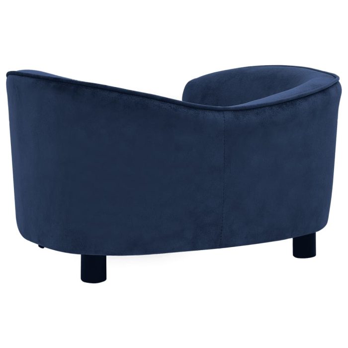 TrendyXL Hondenbank 69x49x40 cm pluche blauw