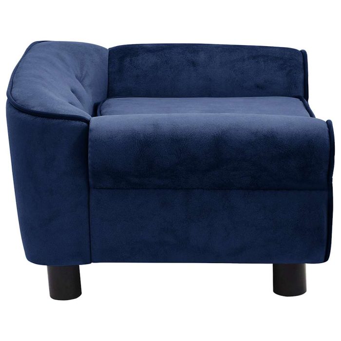 TrendyXL Hondenbank 72x45x30 cm pluche blauw