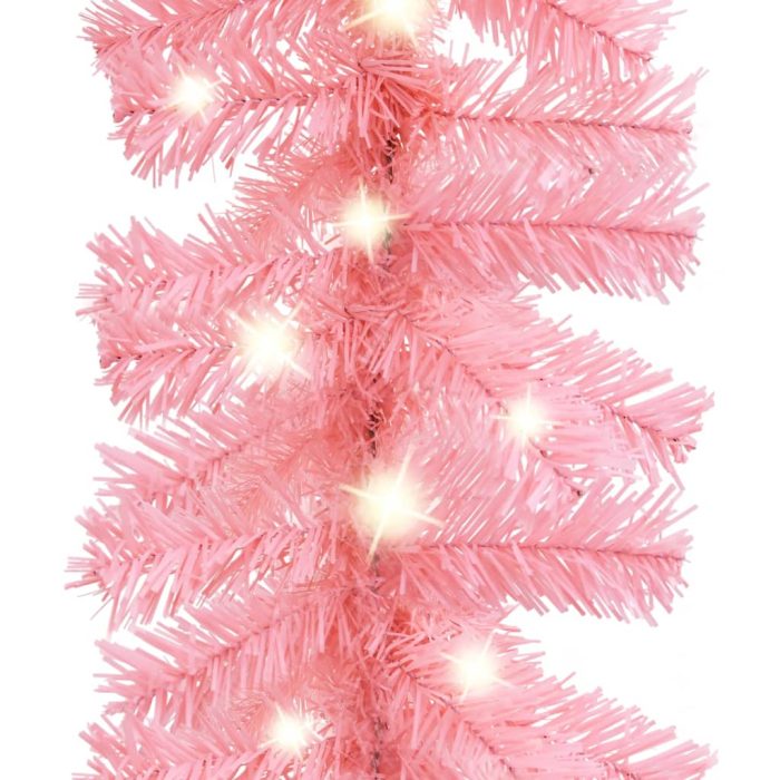 TrendyXL Kerstslinger met LED-lampjes 5 m roze