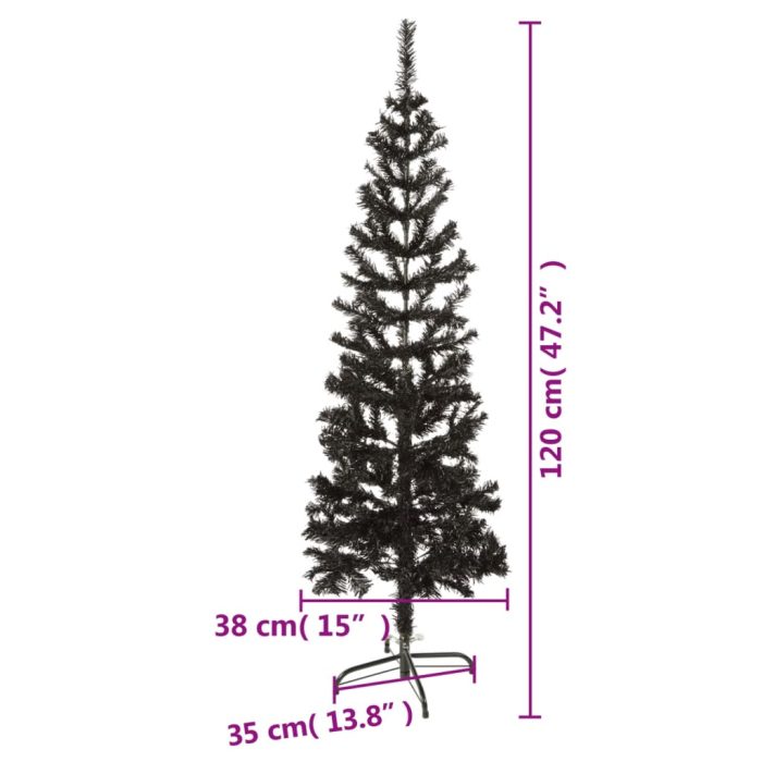 TrendyXL Kerstboom smal 120 cm zwart