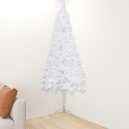 TrendyXL Kunstkerstboom hoek 210 cm PVC wit