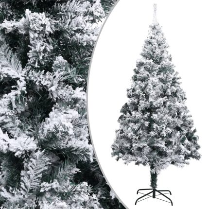 TrendyXL Kunstkerstboom met sneeuwvlokken 300 cm PVC groen