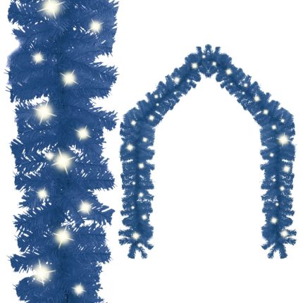 TrendyXL Kerstslinger met LED-lampjes 10 m blauw