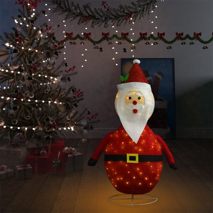 TrendyXL Decoratieve kerstman LED luxe stof 120 cm