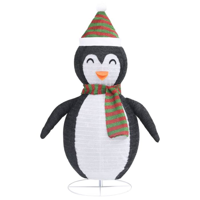 TrendyXL Kerstpinguïn decoratief LED 90 cm luxe stof