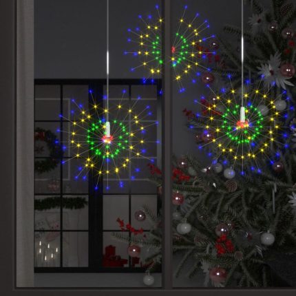 TrendyXL 10 st Kerstverlichting vuurwerk 1400 LED's 20 cm meerkleurig