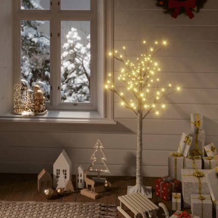 TrendyXL Kerstboom wilg met 120 warmwitte LED's binnen en buiten 1,2 m