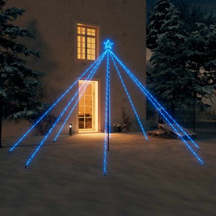 TrendyXL Kerstboomverlichting met 576 LED's binnen en buiten 3,6 m blauw