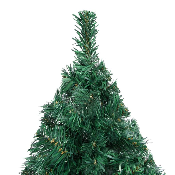 TrendyXL Kunstkerstboom met verlichting en kerstballen 210 cm PVC groen