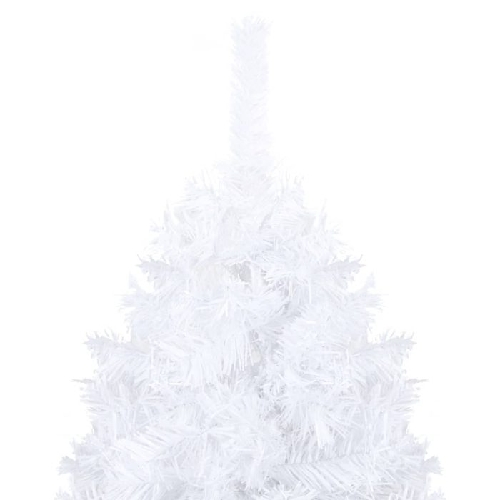 TrendyXL Kunstkerstboom met verlichting en kerstballen 150 cm PVC wit