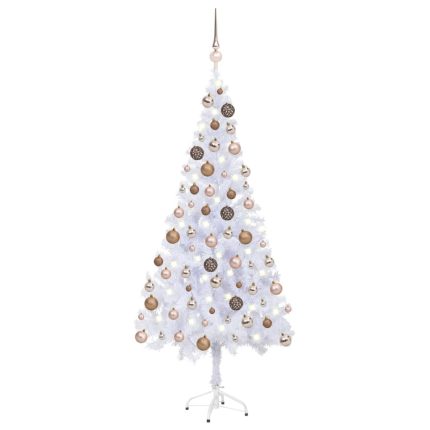 TrendyXL Kunstkerstboom met verlichting en kerstballen 620 takken 180 cm