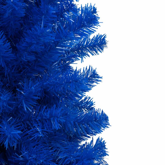 TrendyXL Kunstkerstboom met verlichting en kerstballen 210 cm PVC blauw