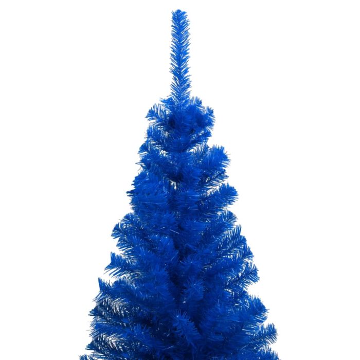 TrendyXL Kunstkerstboom met verlichting en kerstballen 210 cm PVC blauw