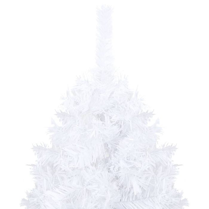 TrendyXL Kunstkerstboom met verlichting en kerstballen 120 cm PVC wit