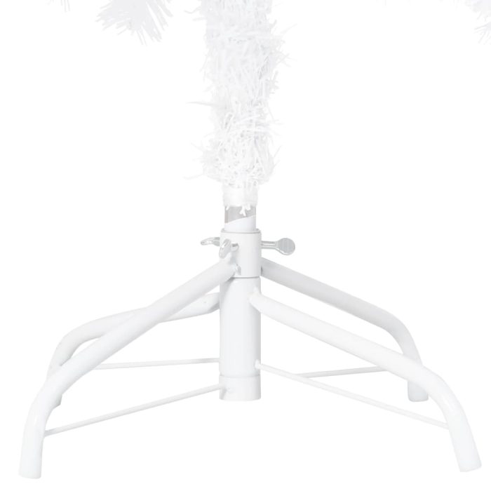 TrendyXL Kunstkerstboom met verlichting en kerstballen 180 cm PVC wit