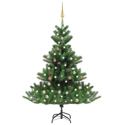 TrendyXL Kunstkerstboom Nordmann met LED's en kerstballen 180 cm groen