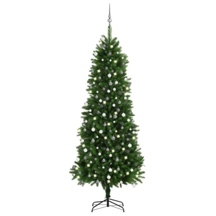 TrendyXL Kunstkerstboom met verlichting en kerstballen 240 cm groen