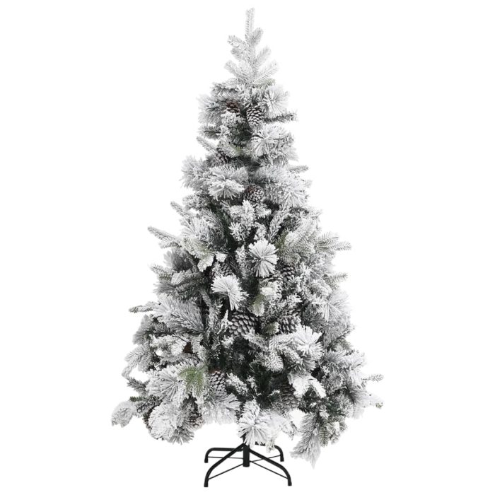 TrendyXL Kerstboom met dennenappels en sneeuw 195 cm PVC en PE