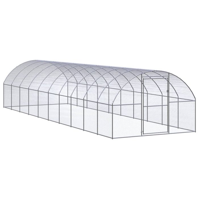 TrendyXL Kippenren 3x10x2 m gegalvaniseerd staal