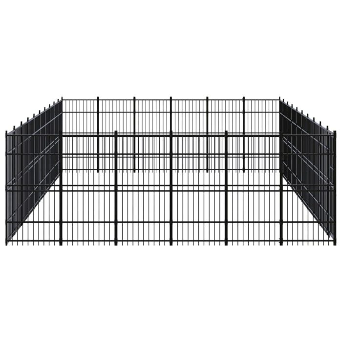 TrendyXL Hondenkennel 55,3 m² staal