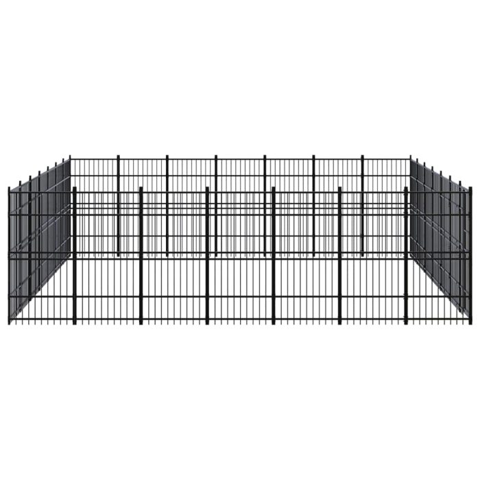 TrendyXL Hondenkennel 45,16 m² staal