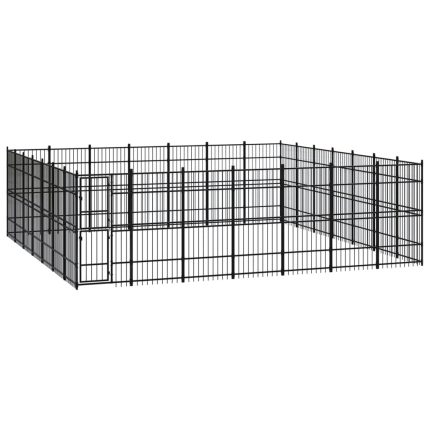 TrendyXL Hondenkennel 45,16 m² staal