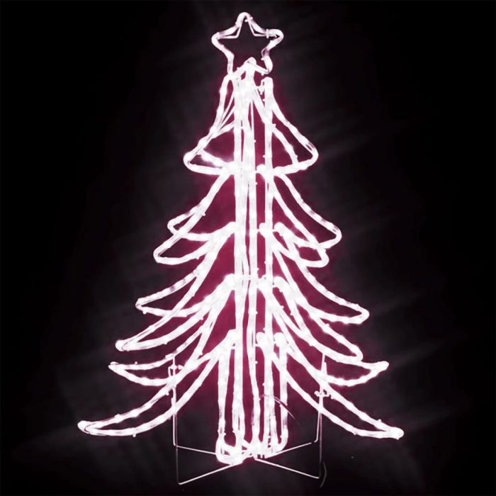 TrendyXL Kerstfiguur kerstboom met warmwitte LED's 87x87x93 cm