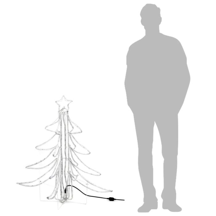 TrendyXL Kerstfiguur kerstboom met warmwitte LED's 87x87x93 cm