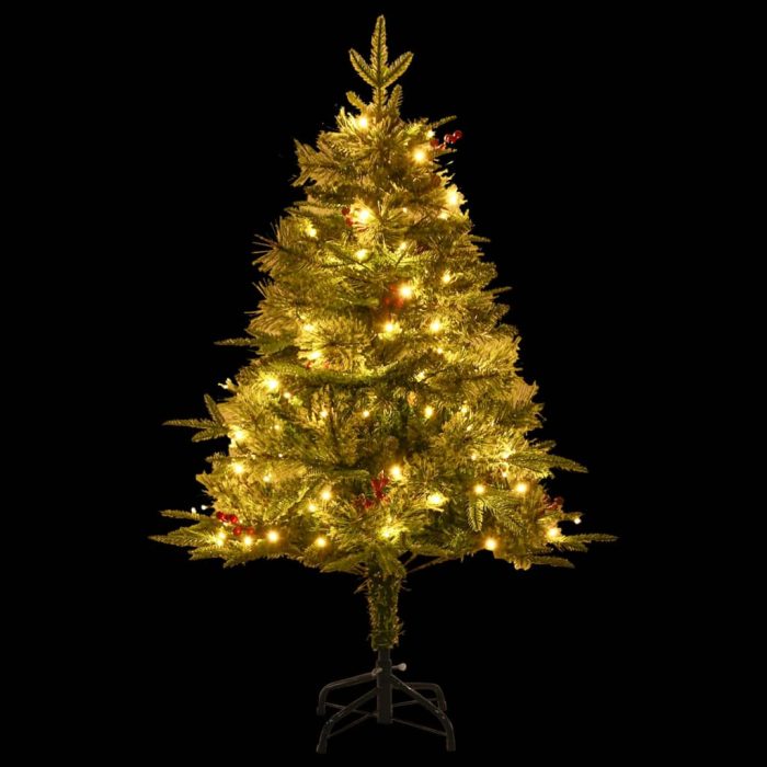 TrendyXL Kerstboom met LED en dennenappels 120 cm PVC en PE groen