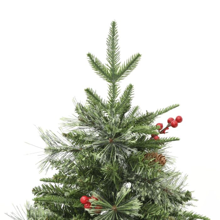 TrendyXL Kerstboom met LED en dennenappels 120 cm PVC en PE groen