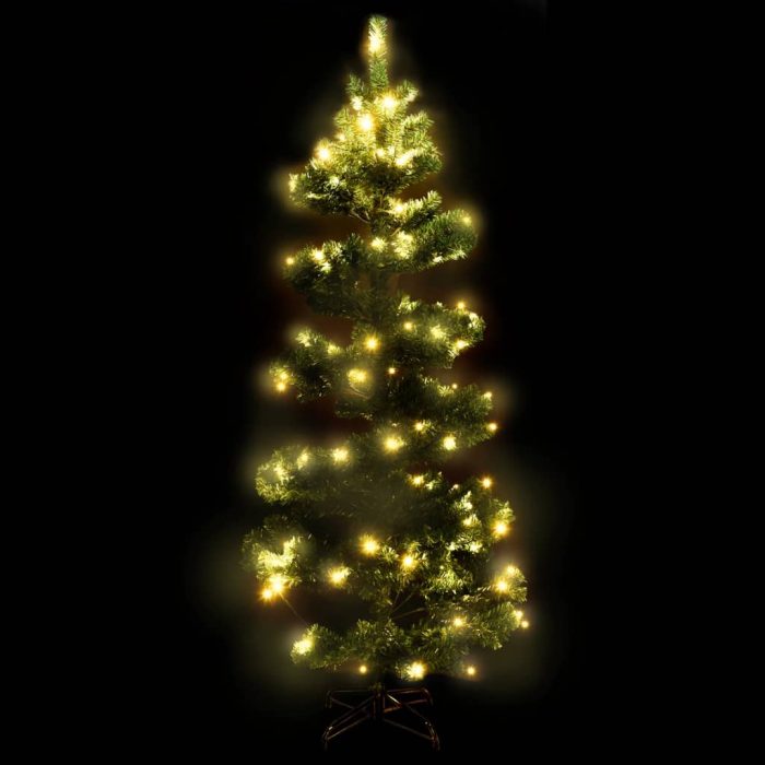 TrendyXL Kunstkerstboom met verlichting en standaard 180 cm PVC groen