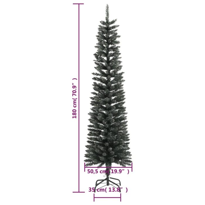 TrendyXL Kunstkerstboom met standaard smal 180 cm PVC groen