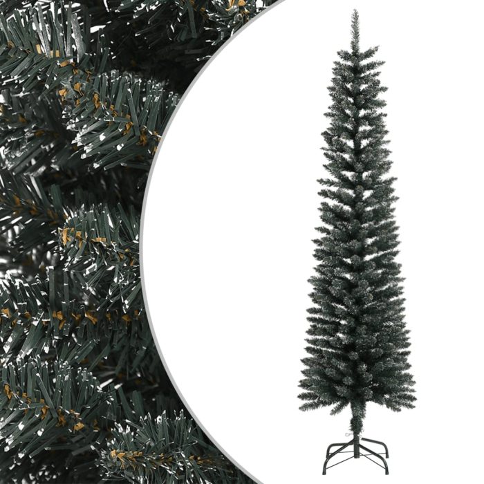 TrendyXL Kunstkerstboom met standaard smal 180 cm PVC groen