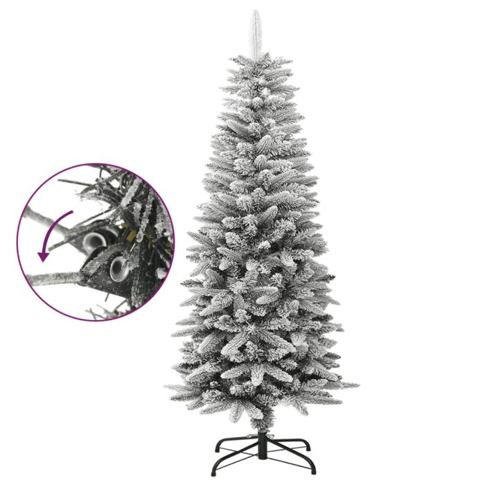 TrendyXL Kunstkerstboom met sneeuw smal 120 cm PVC en PE