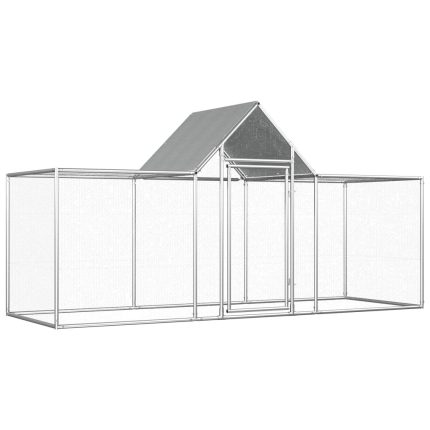 TrendyXL Kippenren 3x1x1,5 m gegalvaniseerd staal