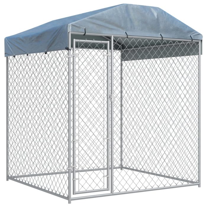 TrendyXL Hondenkennel voor buiten met dak 193x193x225 cm