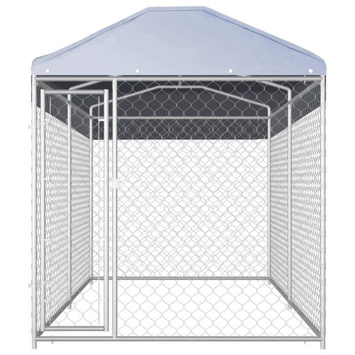 TrendyXL Hondenkennel voor buiten met dak 382x192x225 m