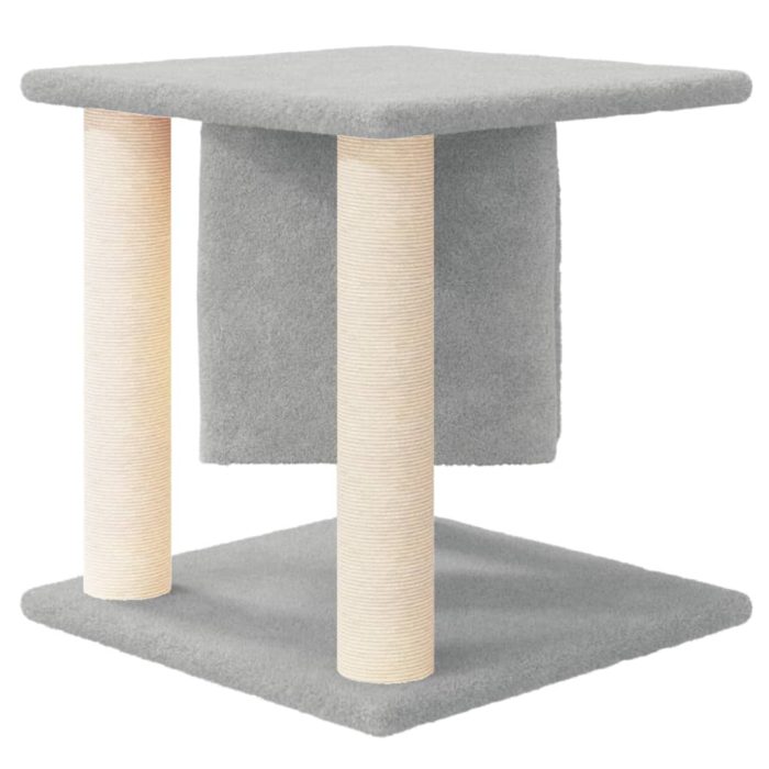 TrendyXL Kattenmeubel met sisal krabpalen 37 cm lichtgrijs