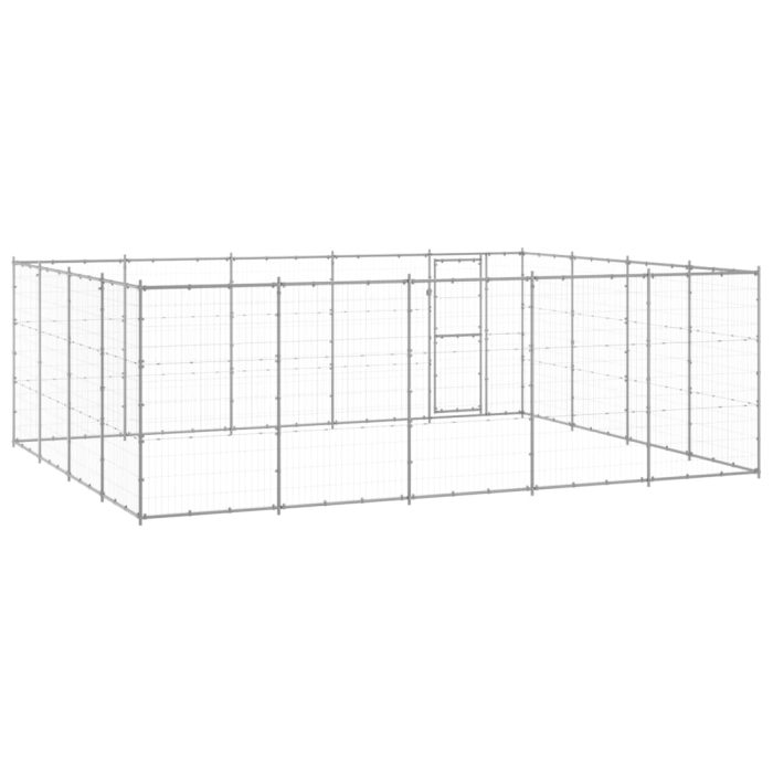 TrendyXL Hondenkennel 24,2 m² gegalvaniseerd staal