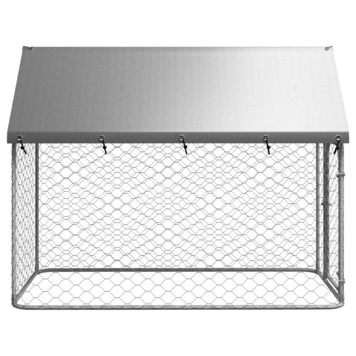 TrendyXL Hondenkennel voor buiten met dak 200x100x150 cm